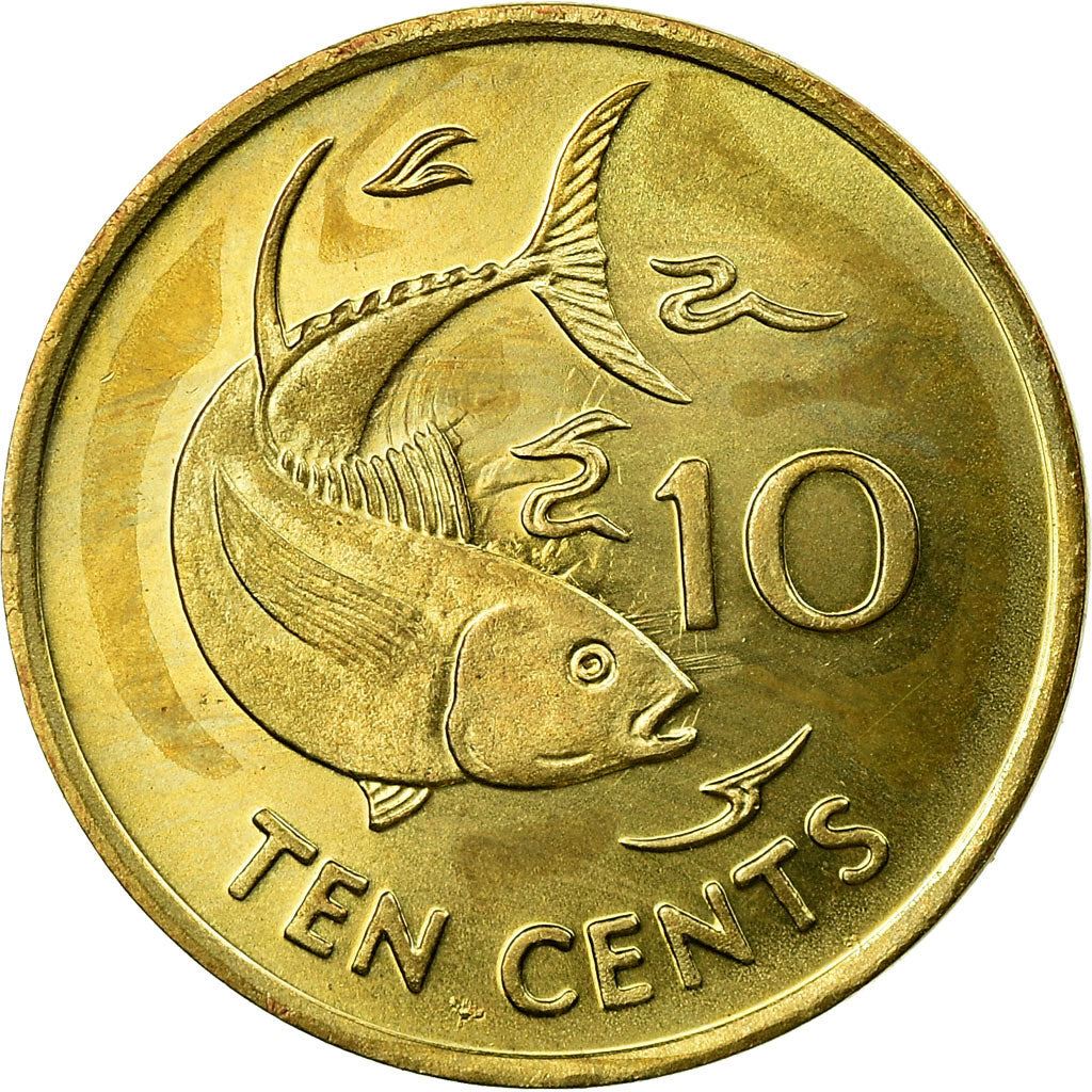 Seychelles | 10 Cents Coin | Fish | Km:48A | 2007 - 2012