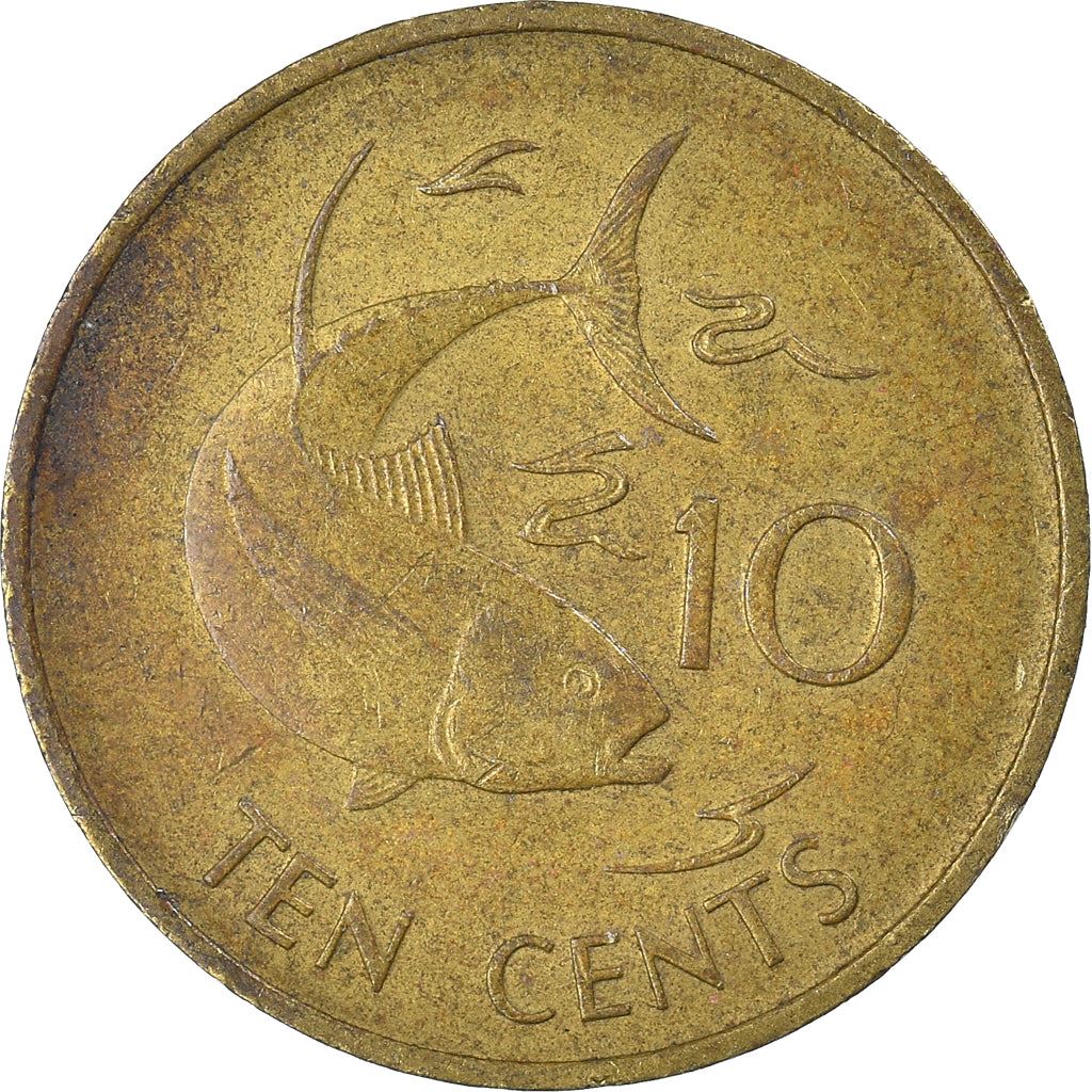 Seychelles | 10 Cents Coin | Tuna fish | Km:48.1 | 1982 - 2003