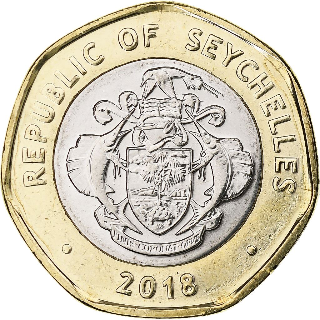 Seychelles | 10 Rupees Coin | Tortoise | Km:182A | 2018