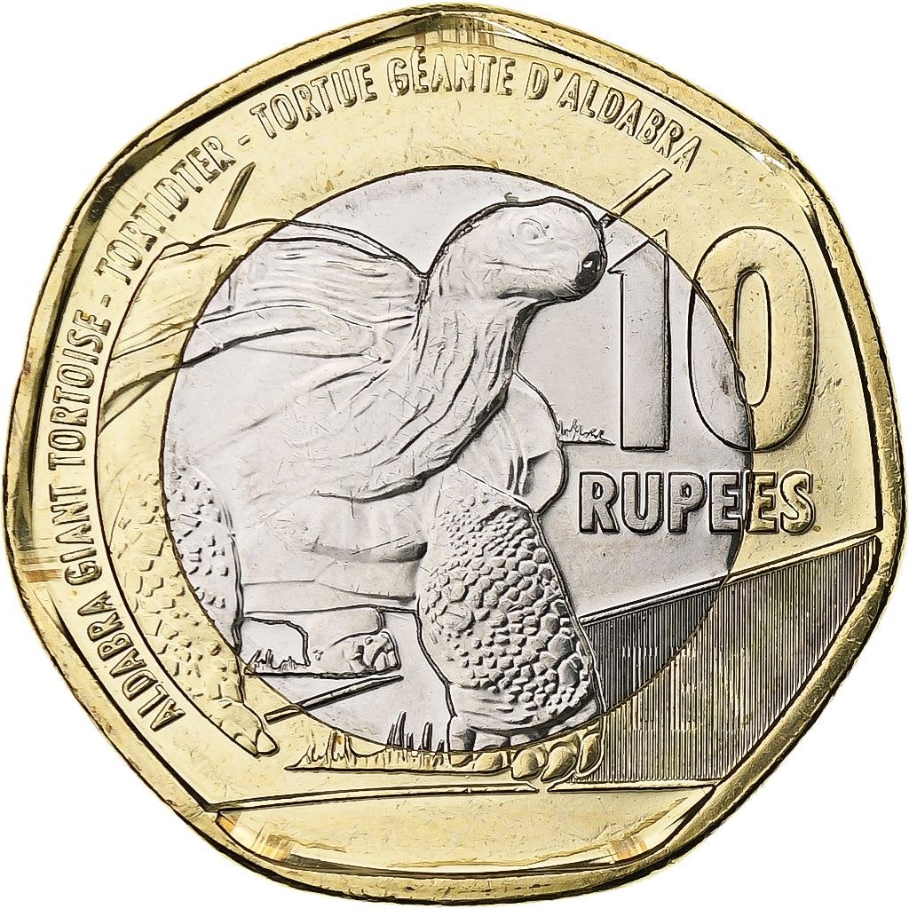 Seychelles | 10 Rupees Coin | Tortoise | Km:182A | 2018