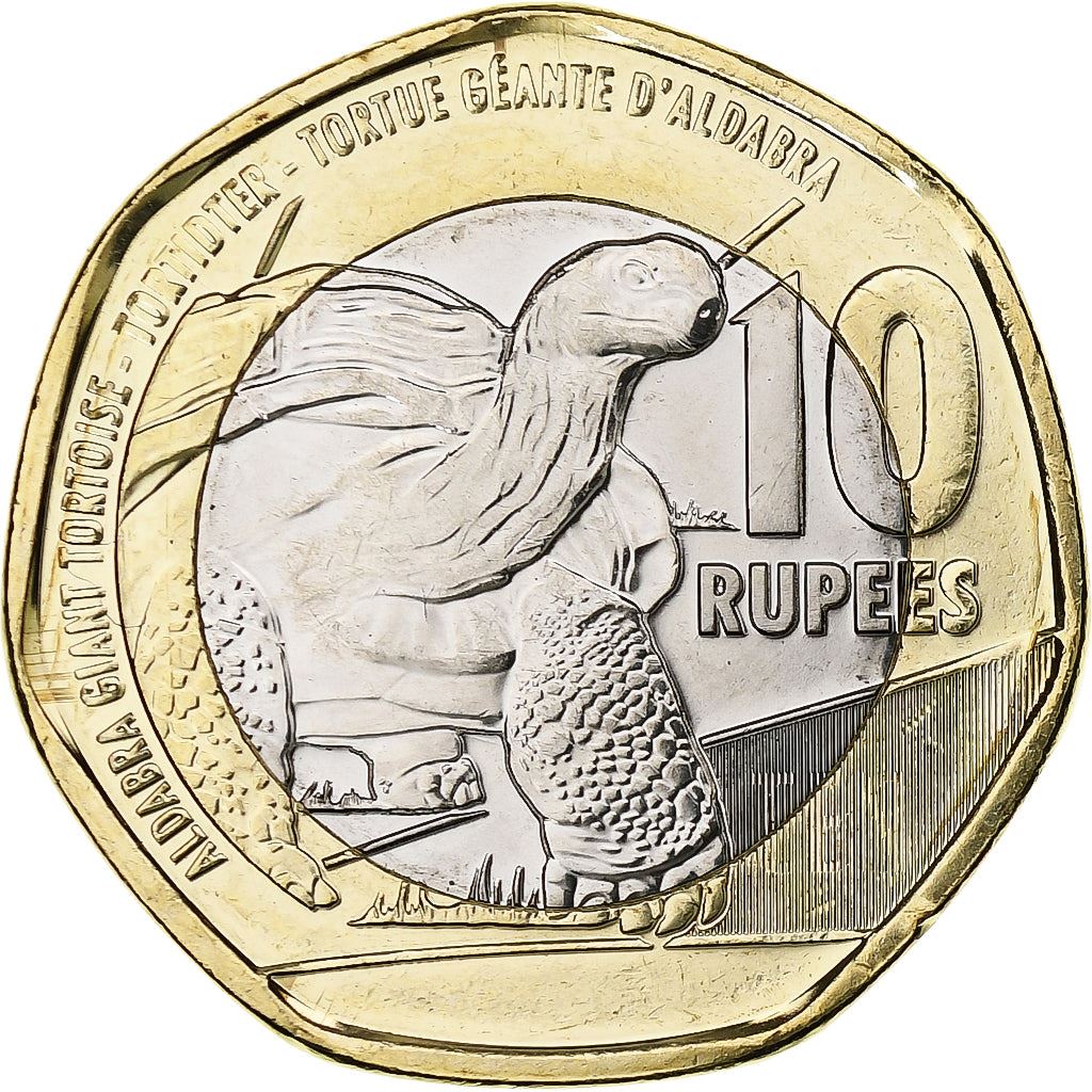 Seychelles | 10 Rupees Coin | Tortoise | Km:182A | 2018