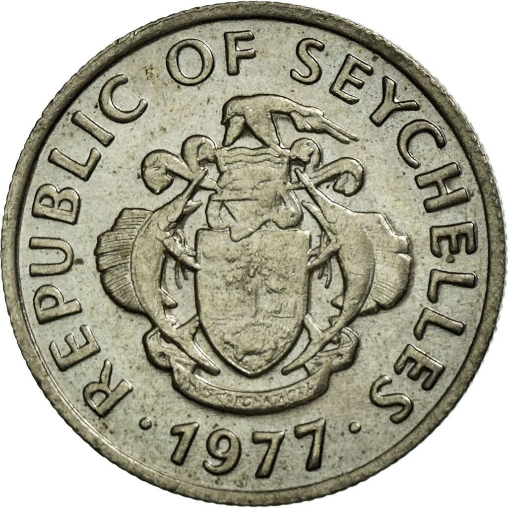 Seychelles | 25 Cents Coin | Parrot | Km:33 | 1977