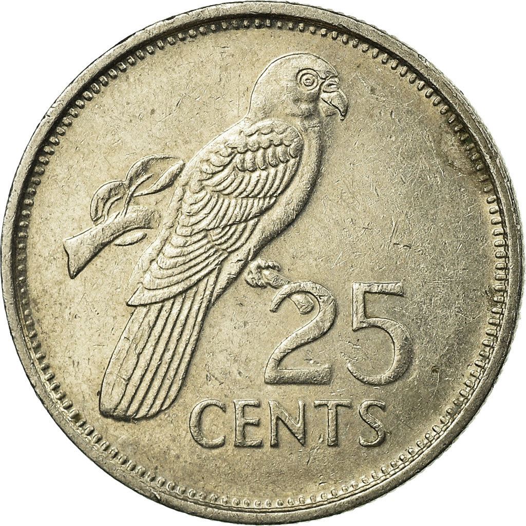 Seychelles | 25 Cents Coin | Parrot | Km:49 | 1982 - 1997