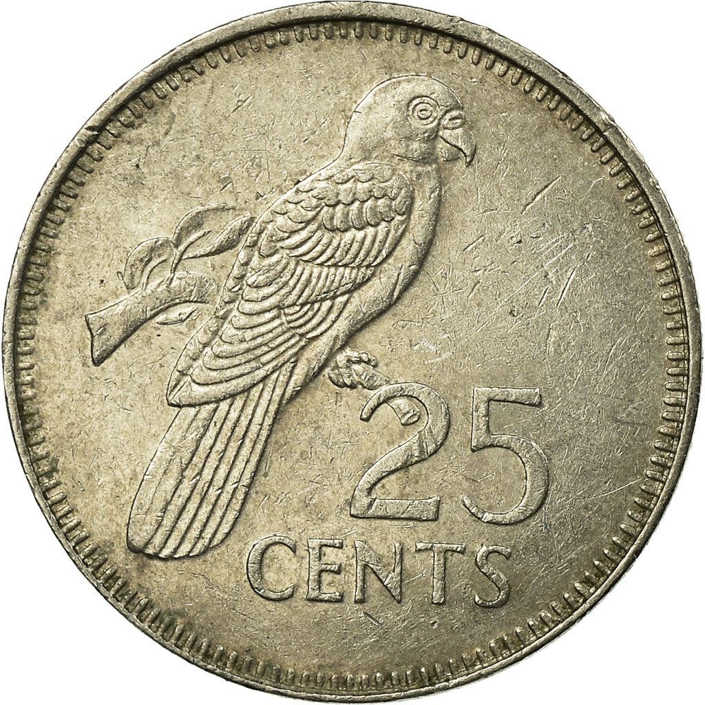 Seychelles | 25 Cents Coin | Parrot | Km:49 | 1982 - 1997