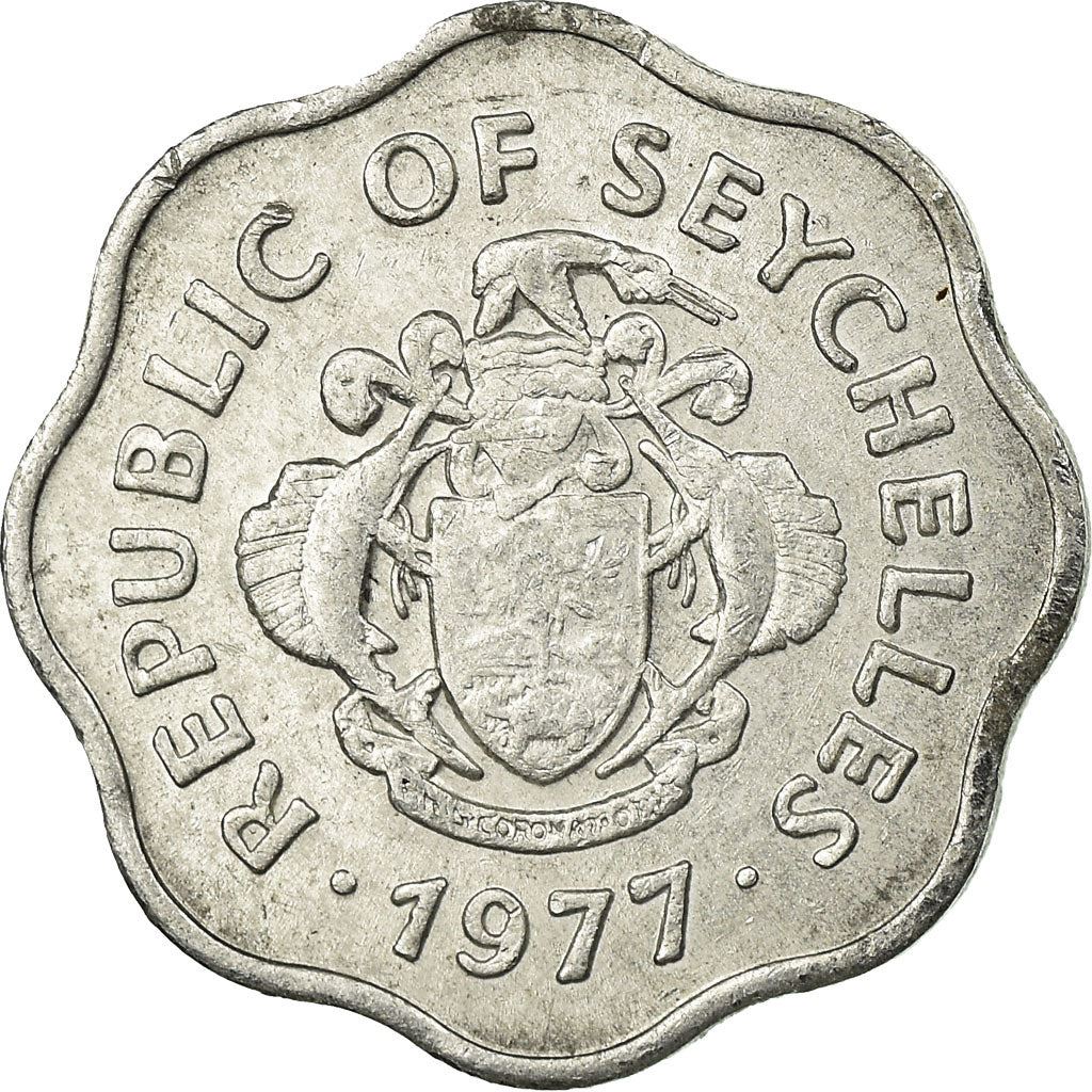 Seychelles | 5 Cents Coin | Bourgeois fish | Km:31 | 1977