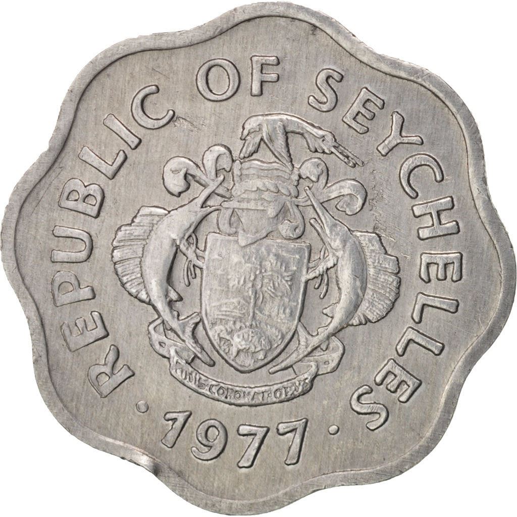 Seychelles | 5 Cents Coin | Bourgeois fish | Km:31 | 1977