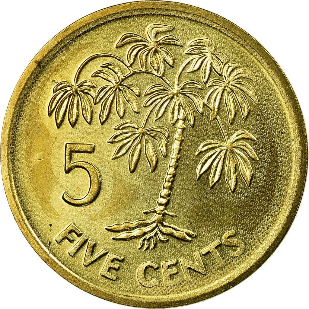 Seychelles | 5 Cents Coin | Manioc plant | Km:47A | 2007 - 2012