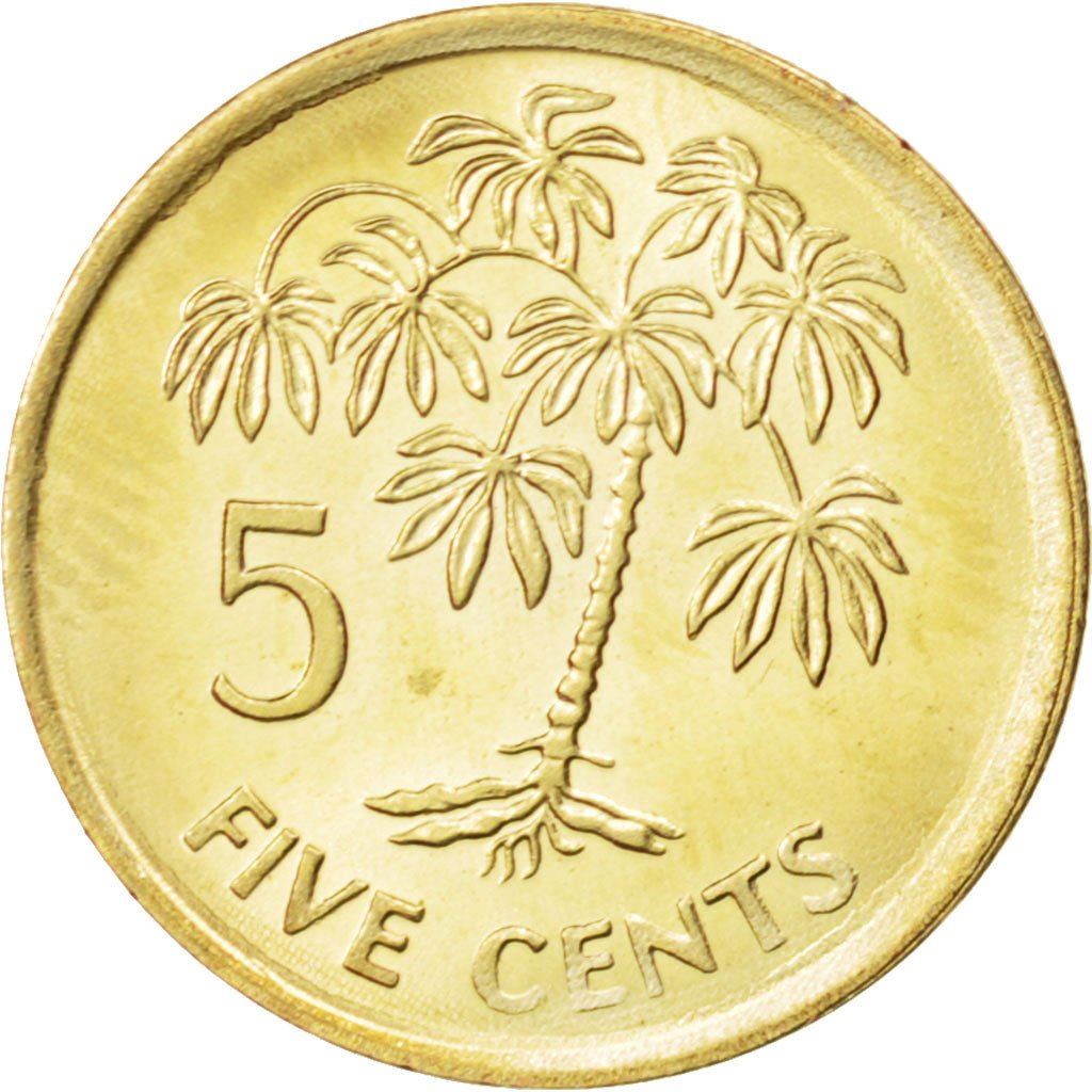 Seychelles | 5 Cents Coin | Manioc plant | Km:47A | 2007 - 2012