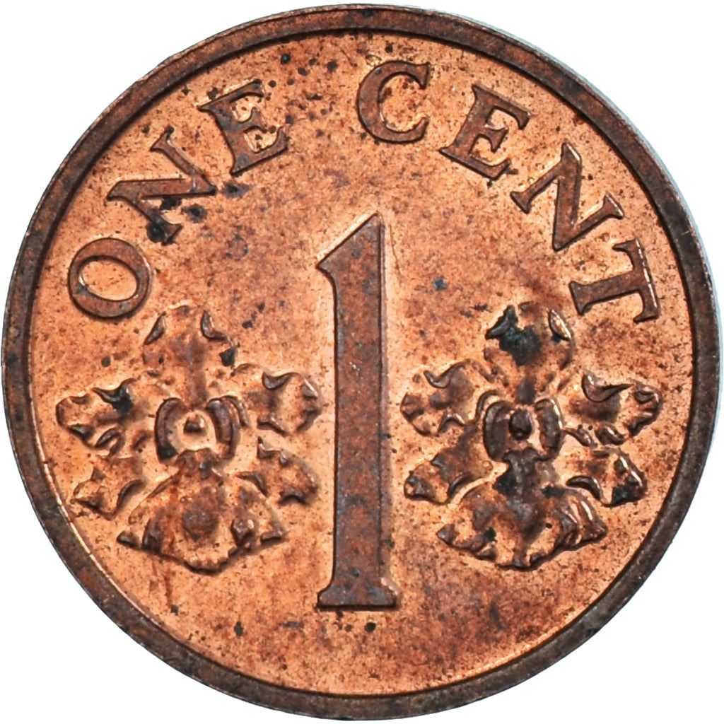 Singapore | 1 Cent Coin | Orchid | Km:49 | 1986 - 1990