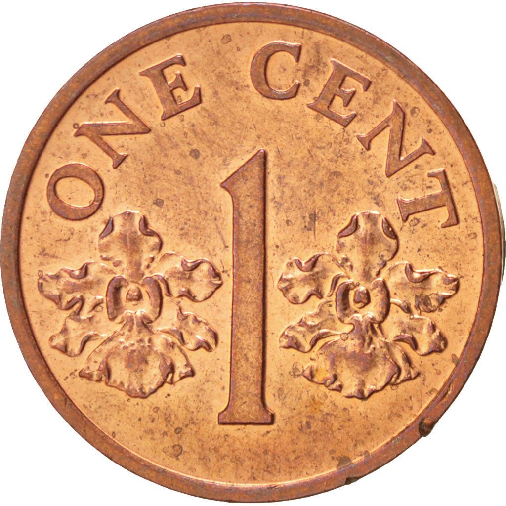 Singapore | 1 Cent Coin | Orchid | Km:49 | 1986 - 1990