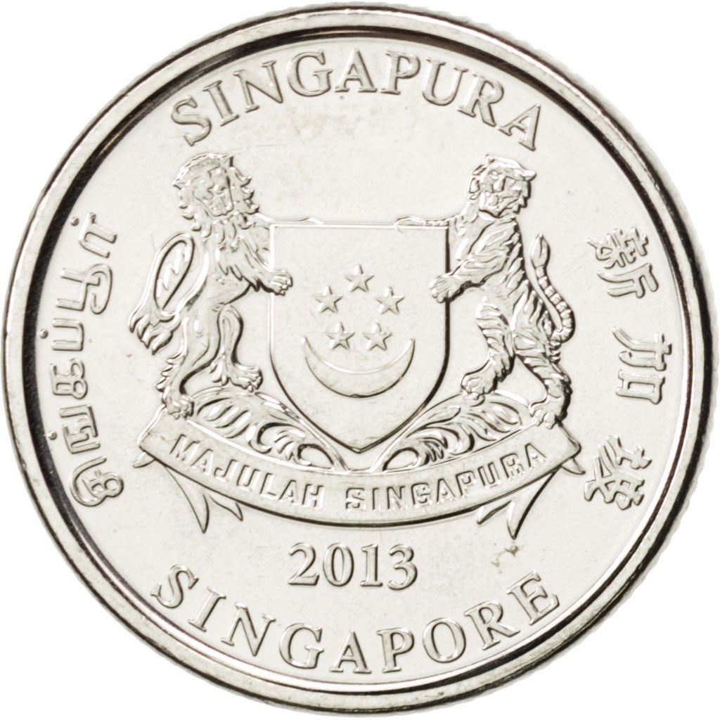 Singapore | 20 Cents Coin | KM347 | 2013 - 2019 Nickel plated steel