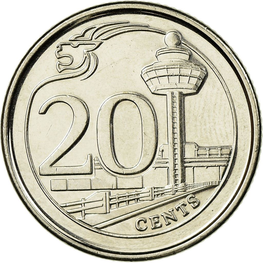 Singapore | 20 Cents Coin | KM347 | 2013 - 2019 Nickel plated steel