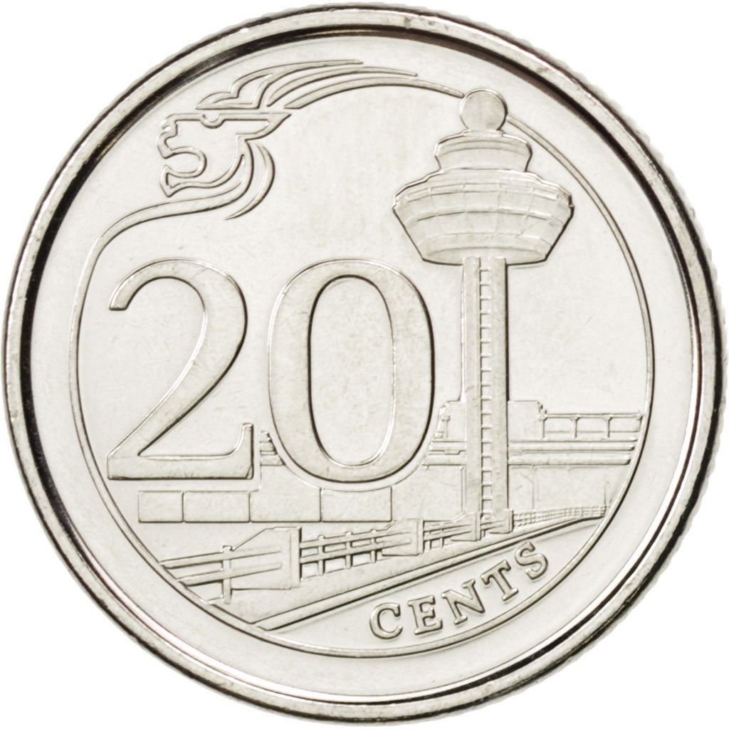 Singapore | 20 Cents Coin | KM347 | 2013 - 2019 Nickel plated steel