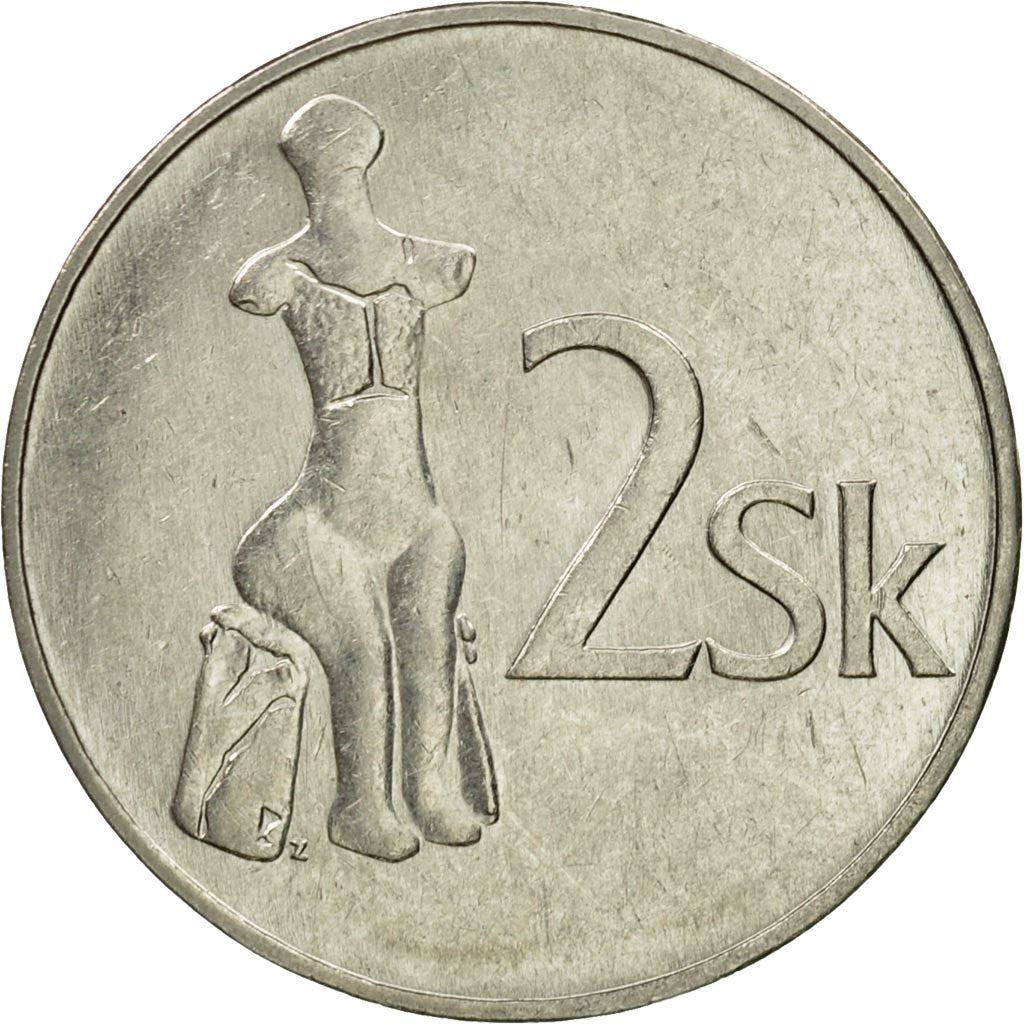 Slovakia 2 Koruna | Sitting Venus | KM13 | 1993 - 2008