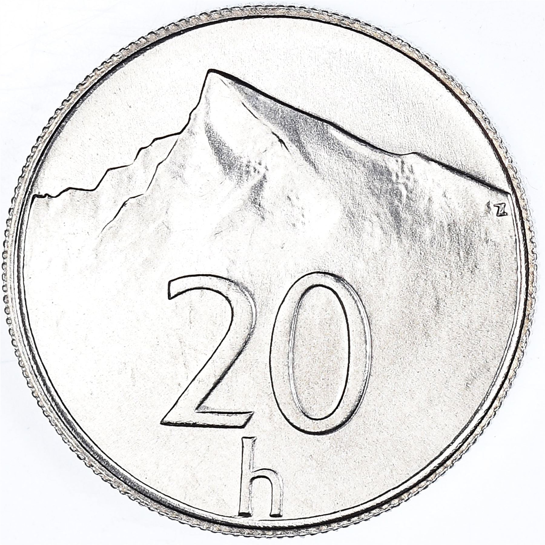 Slovakia | 20 Halierov Coin | National Mountain Krivan | KM18 | 1993 - 2003