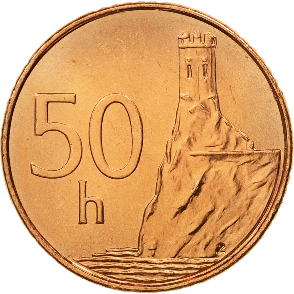 Slovakia 50 Halierov Coin | Devin Castle | KM35 | 1996 - 2008