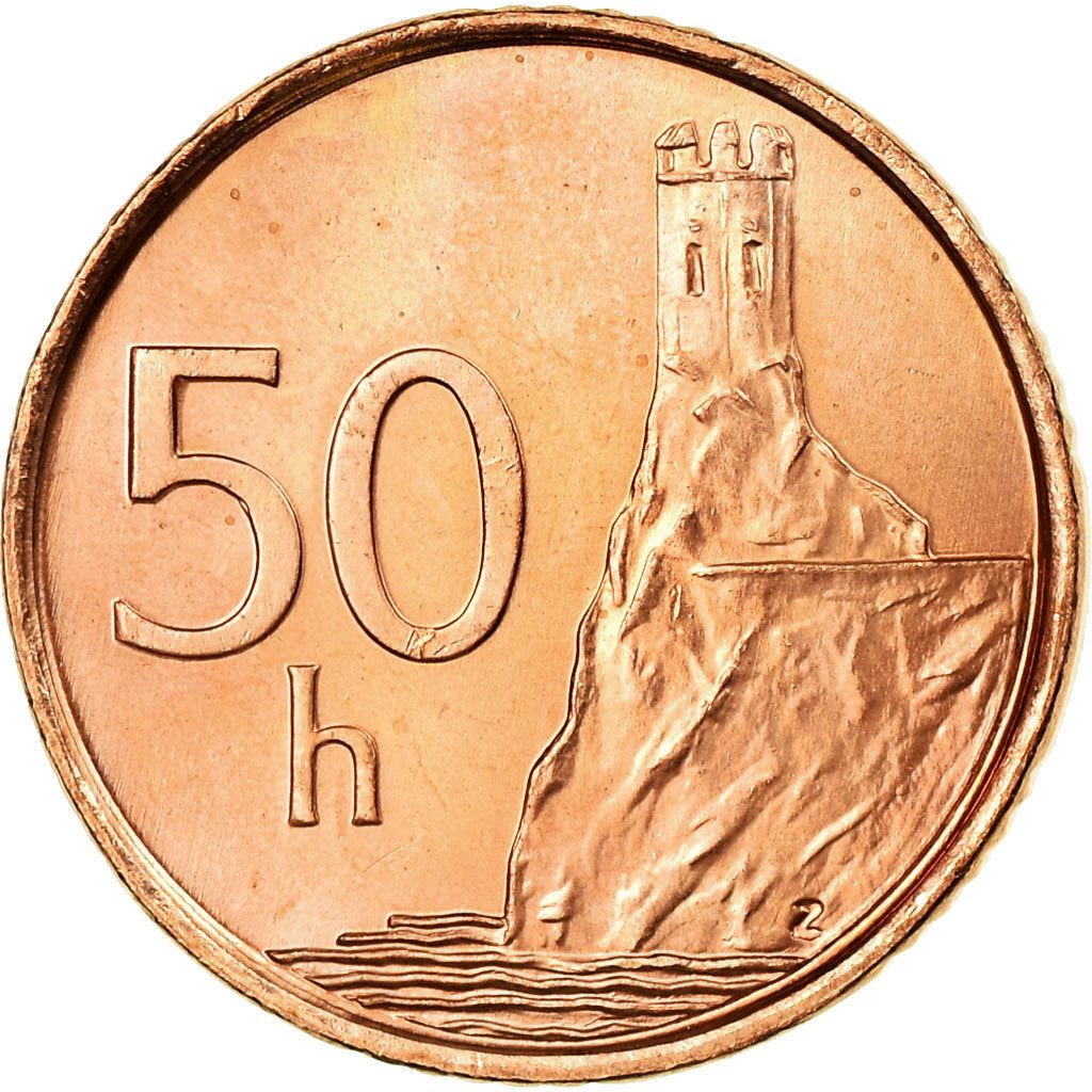 Slovakia 50 Halierov Coin | Devin Castle | KM35 | 1996 - 2008