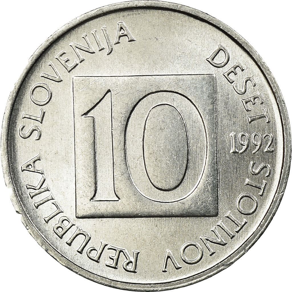 Slovenia 10 Stotinov Coin | Salamander | Olm | KM7 | 1992 - 2006