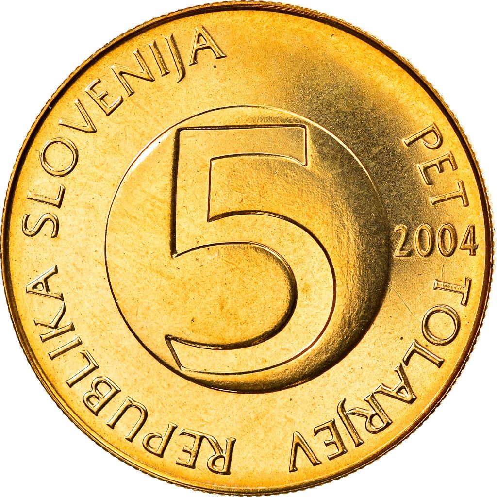 Slovenia 5 Tolarjev Coin | Alpine Ibex | KM6 | 1992 - 2006