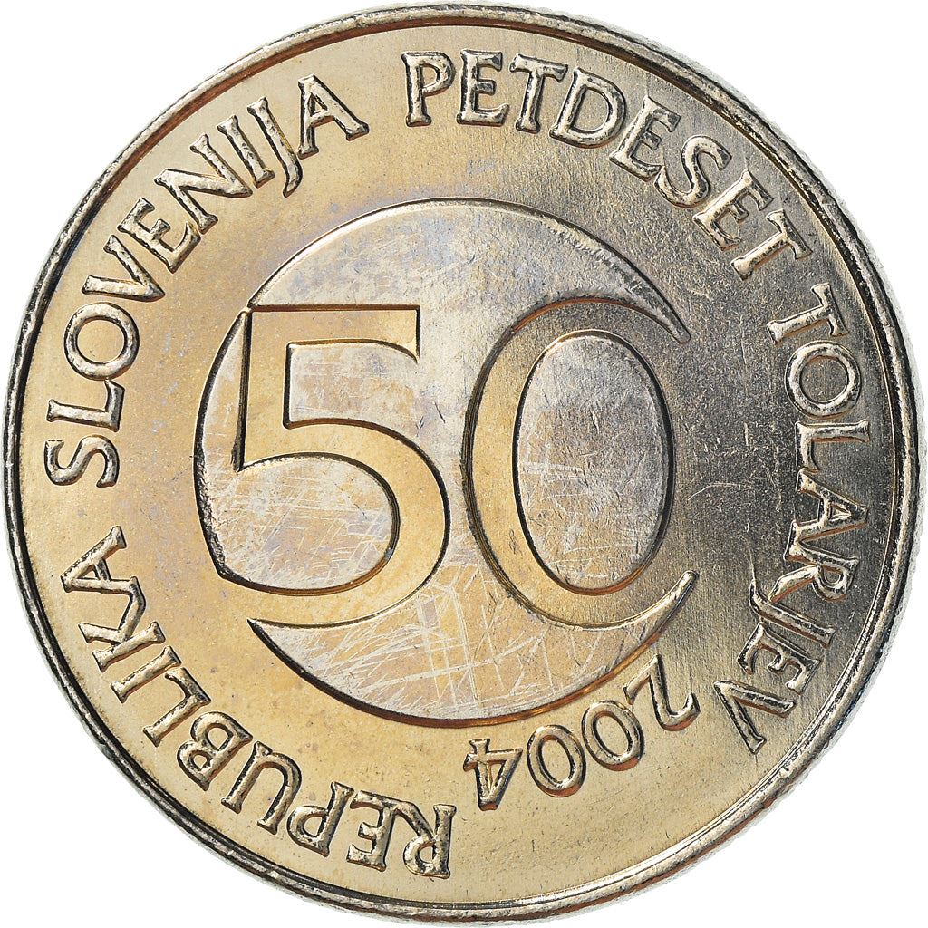 Slovenia 50 Tolarjev Coin | Bull | KM52 | 2003 - 2006