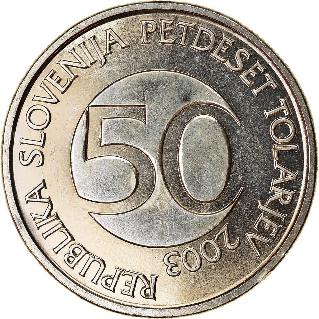 Slovenia 50 Tolarjev Coin | Bull | KM52 | 2003 - 2006