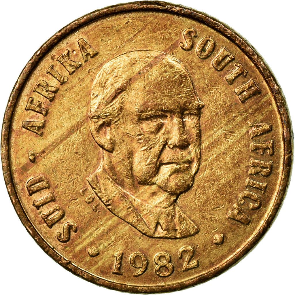 South Africa 1 Cent Balthazar J. Vorster Coin KM109 1982