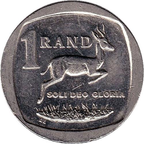 South Africa 1 Rand Afurika Tshipembe - iSewula Afrika Coin KM490 2006 - 2018