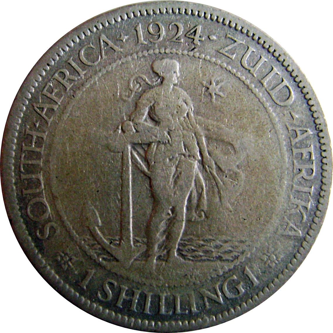 South Africa 1 Shilling Coin | George V 1 Shilling Coin | 1 | KM17.1 | 1923 - 1924