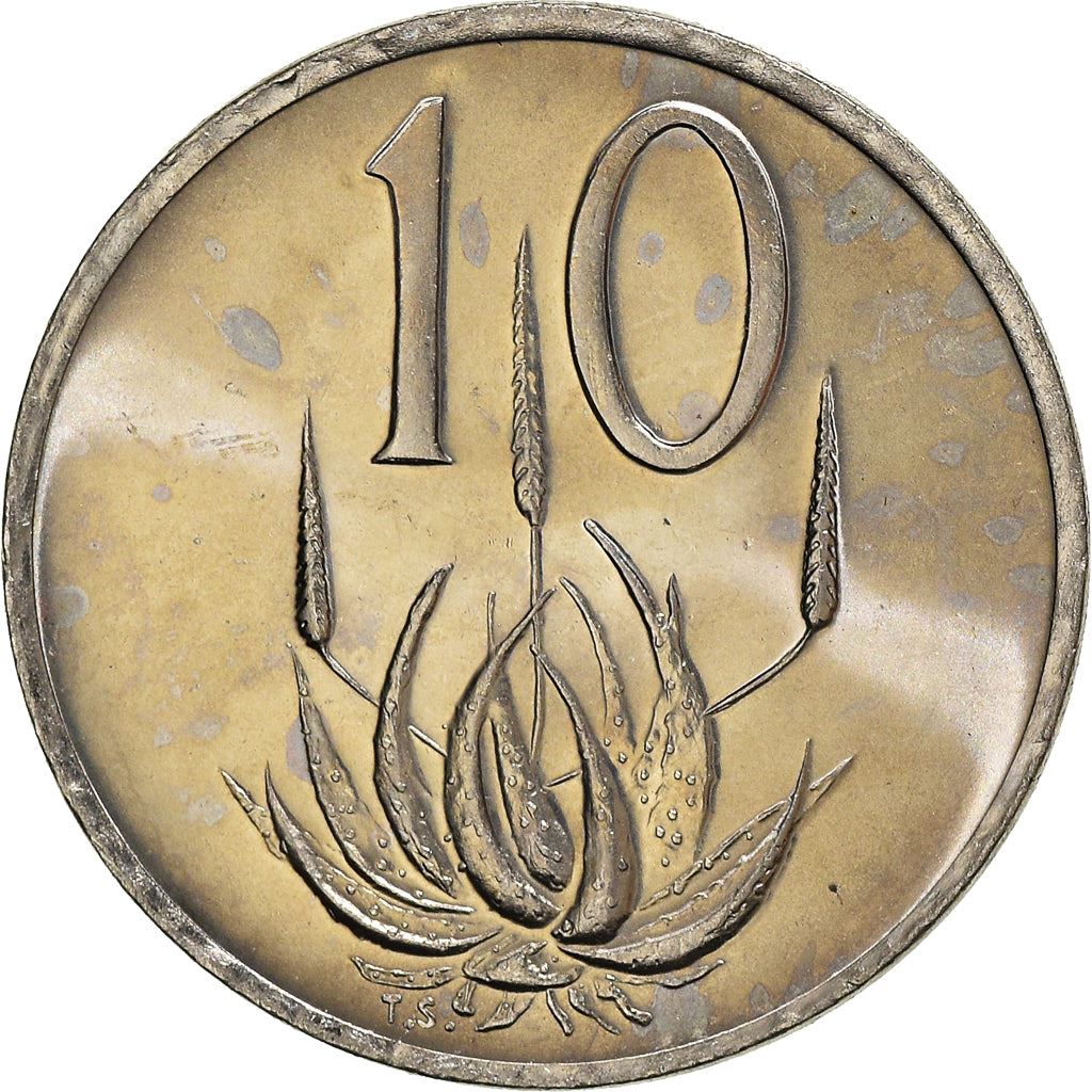 South Africa 10 Cents Coin | Balthazar J. Vorster | KM112 | 1982