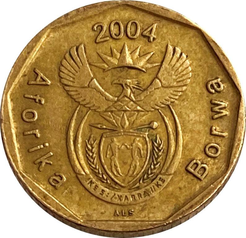 South Africa 10 Cents Tswana Legend - Aforika Borwa Coin KM326 2004