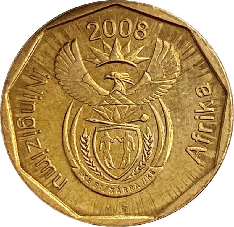 South Africa 10 Cents Zulu Legend - iNingizimu Afrika Coin KM441 2008