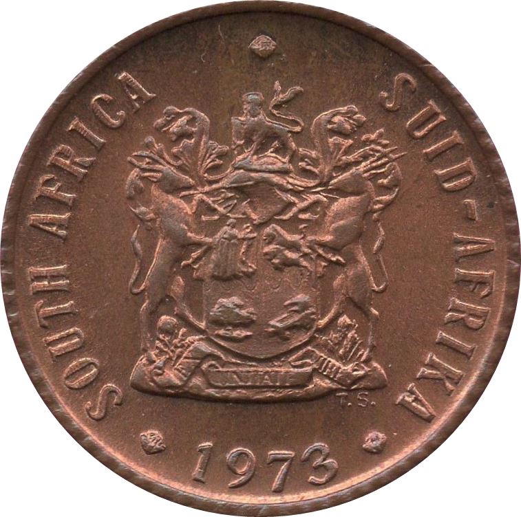 South Africa | 1/2 Cent Coin | Birds | Sparrows | Km:81 | 1970 - 1983