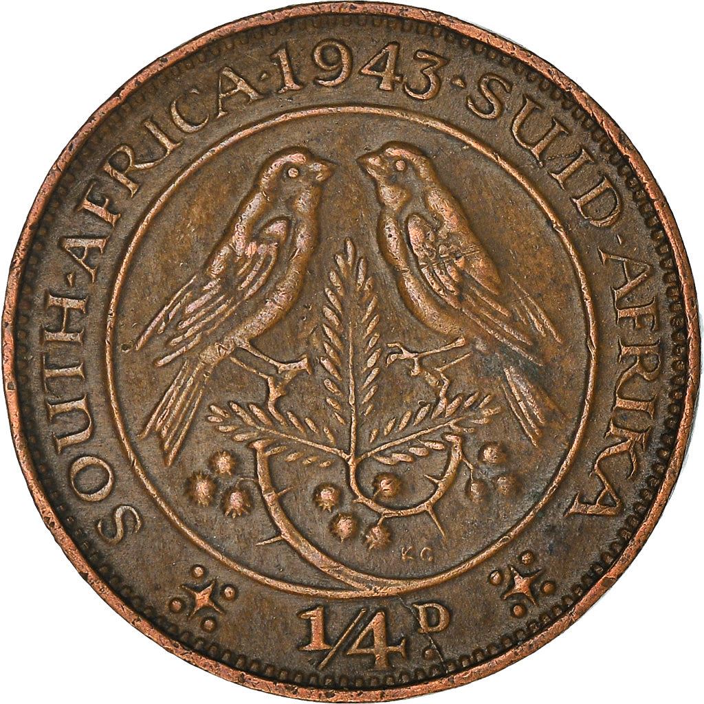 South Africa 1/4 Penny Coin | George VI | KM23 | 1937 - 1947