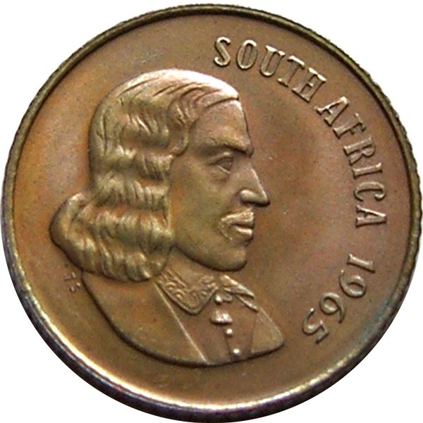 South Africa 2 Cents Coin | English Legend - SOUTH AFRICA | KM66.1 | 1965 - 1969