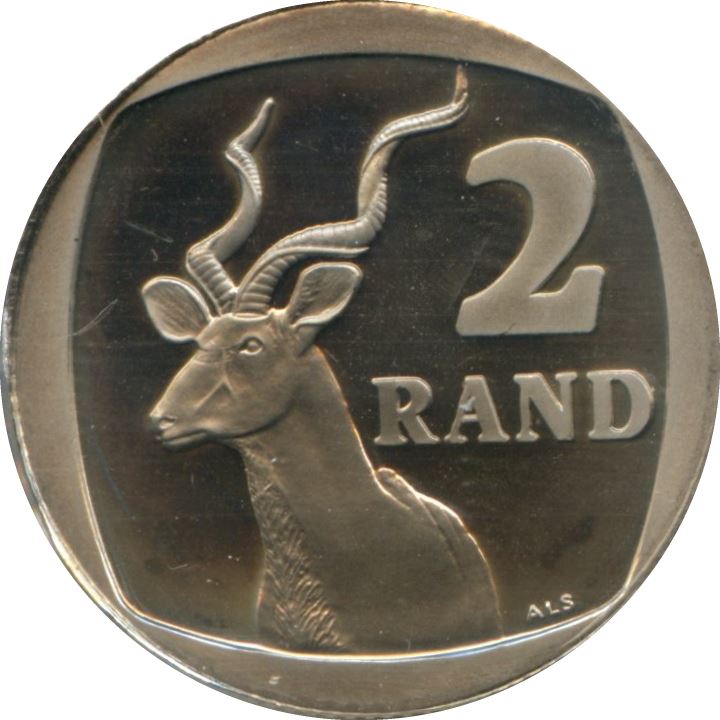 South Africa 2 Rand Coin | Xhosa Legend - UMZANTSI AFRIKA | KM165 | 1996 - 2000