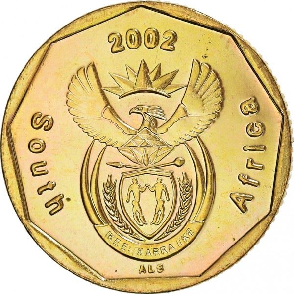 South Africa | 20 Cents Coin | Flowers | King Protea | Km:270 | 2002