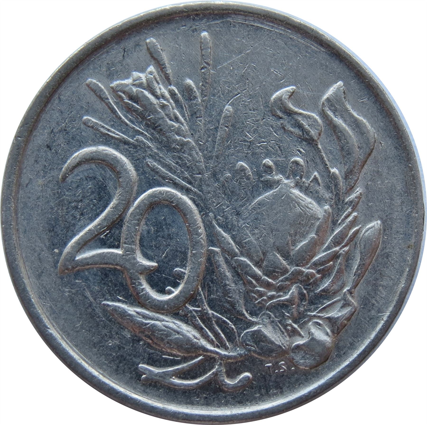 South Africa | 20 Cents Coin | Nicolaas J. Diederichs | KM102 | 1979