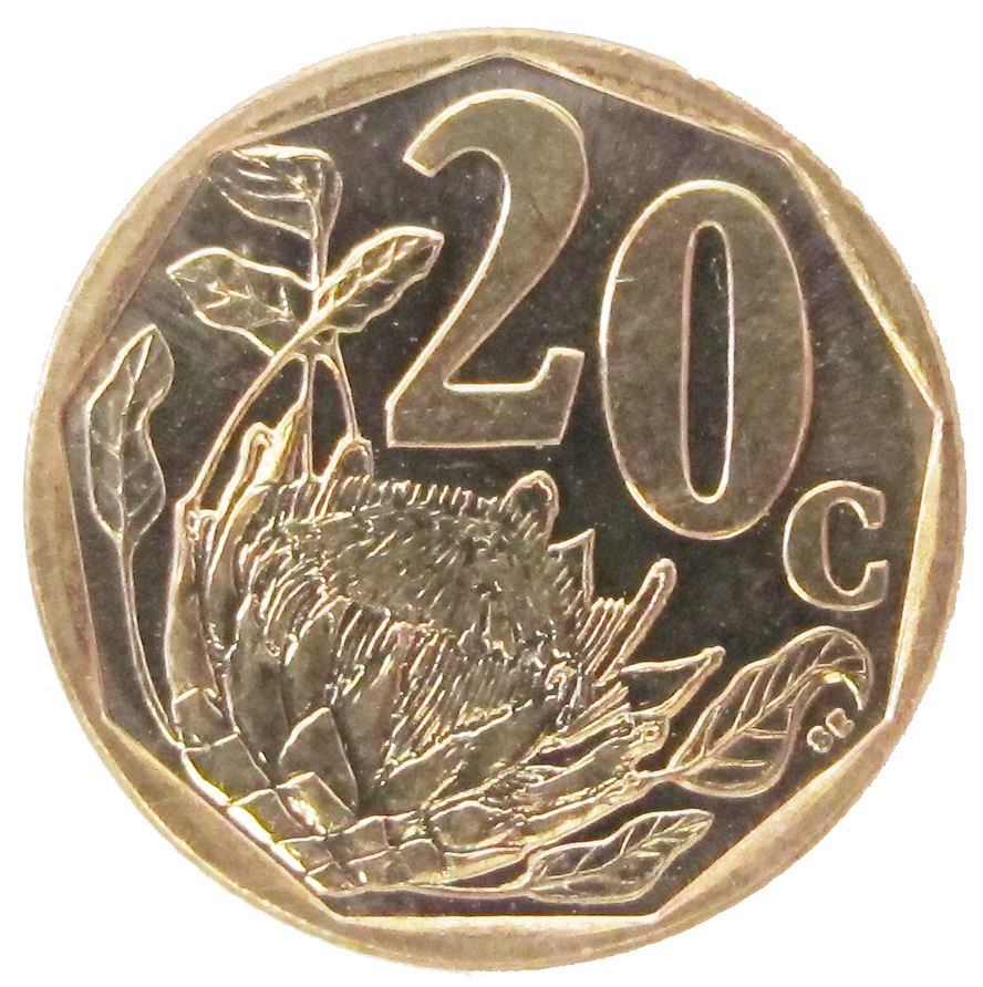 South Africa | 20 Cents Coin | Tsonga Legend - Afrika-Dzonga | KM502 | 2011 - 2014