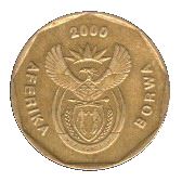 South Africa | 20 Cents Coin | Tswana Legend - AFERIKA BORWA | KM225 | 2000 - 2001