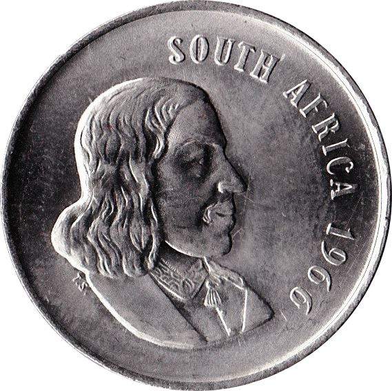 South Africa 20 Cents English Legend - SOUTH AFRICA Coin KM69.1 1965 - 1969