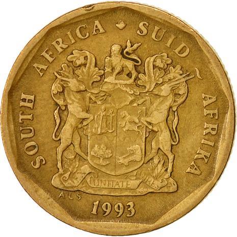 South Africa 20 Cents SOUTH AFRICA - SUID-AFRIKA Coin KM136 1990 - 1995