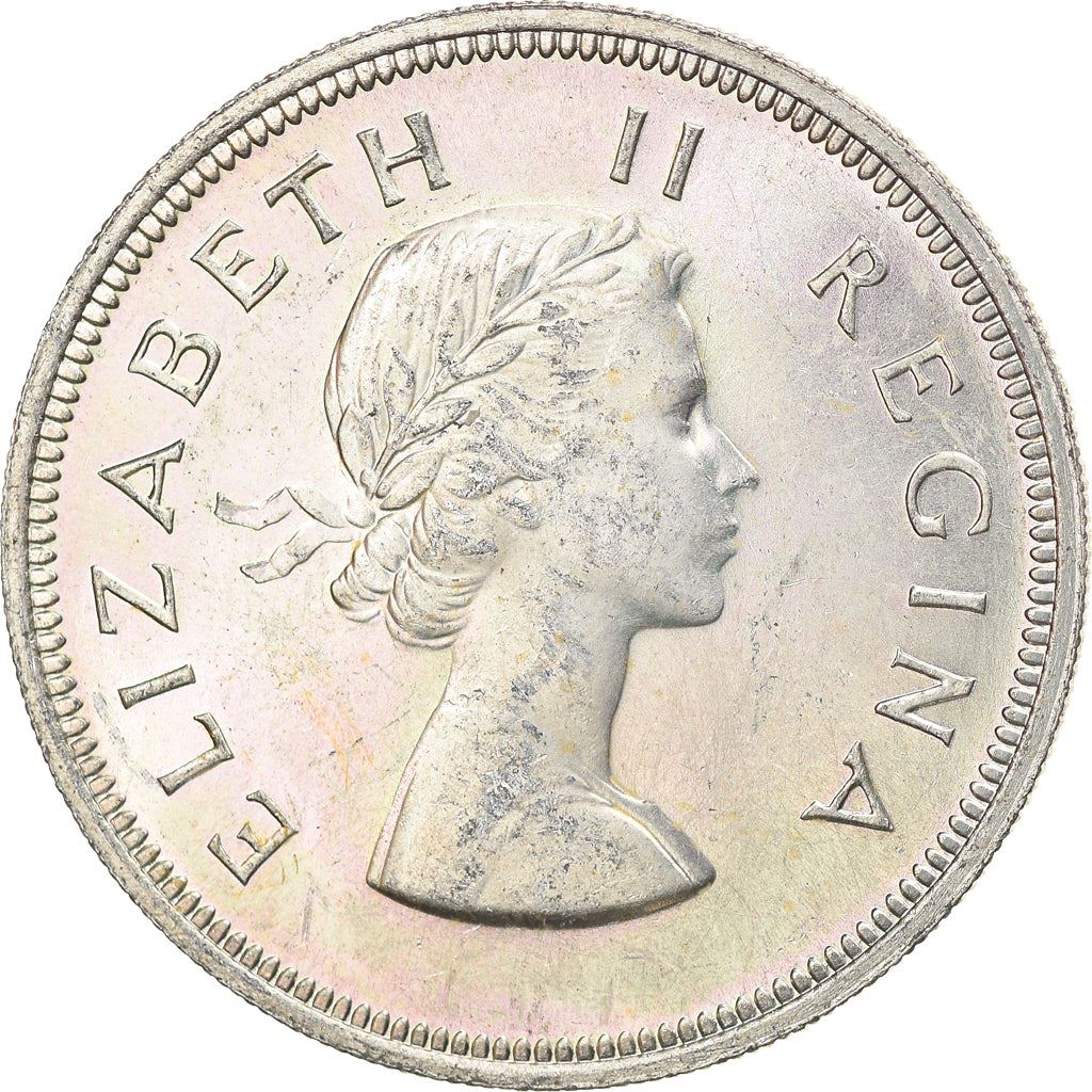 South Africa 2.5 Shillings Coin | Elizabeth II 1st portrait | KM51 | 1953 - 1960