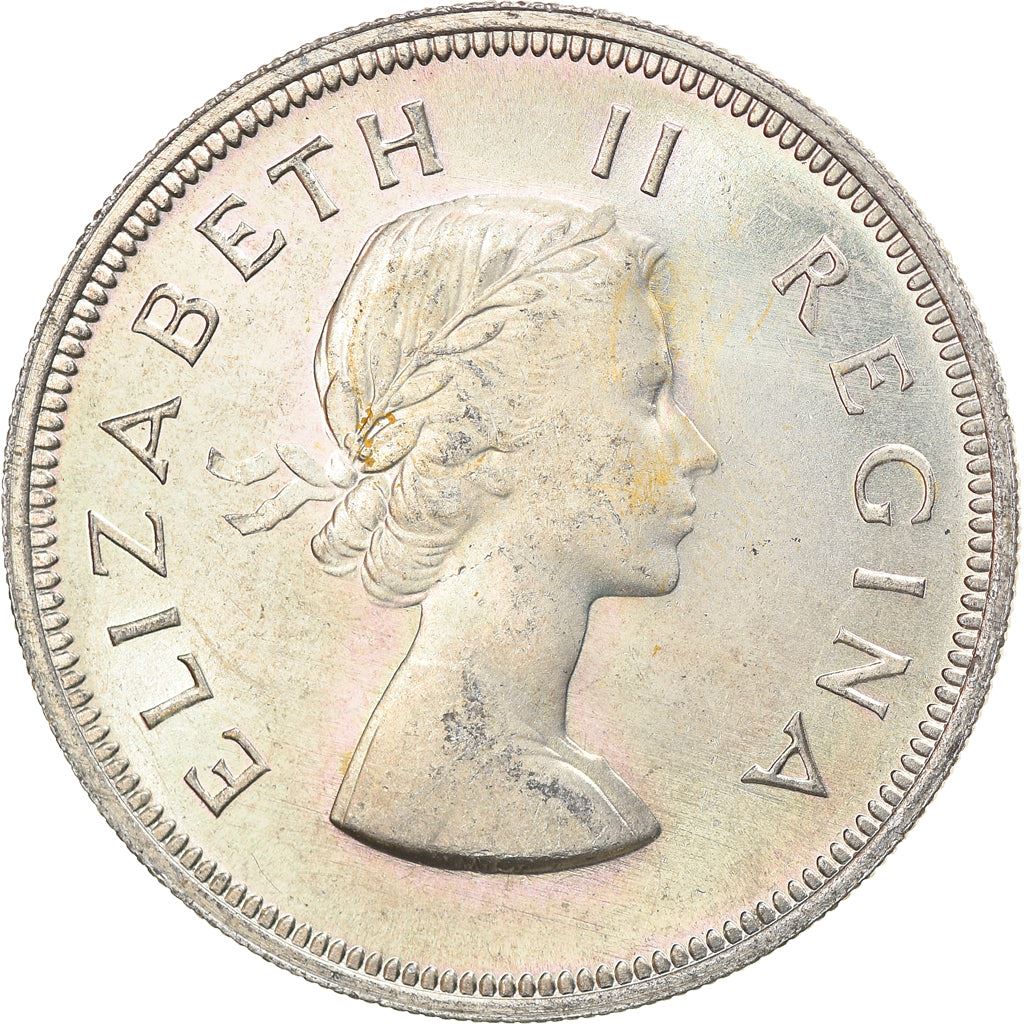 South Africa 2.5 Shillings Coin | Elizabeth II 1st portrait | KM51 | 1953 - 1960