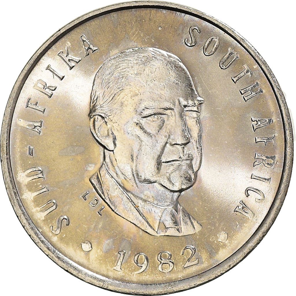 South Africa 5 Cents Coin | Balthazar J. Vorster | KM111 | 1982