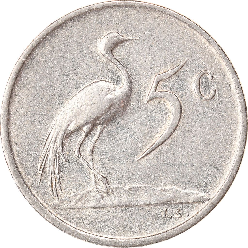 South Africa 5 Cents Coin | Charles Swart | English Legend - SOUTH AFRICA | KM76.1 | 1968