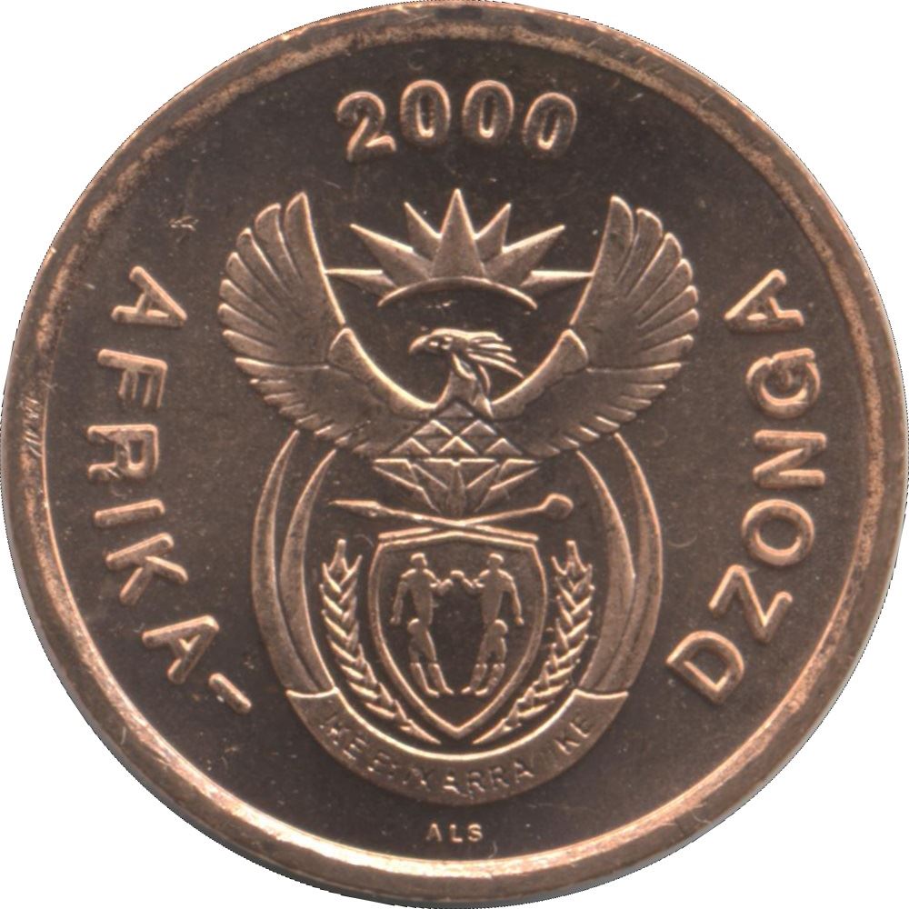 South Africa 5 Cents Coin | Tsonga Legend - AFRIKA-DZONGA | KM223 | 2000 - 2001