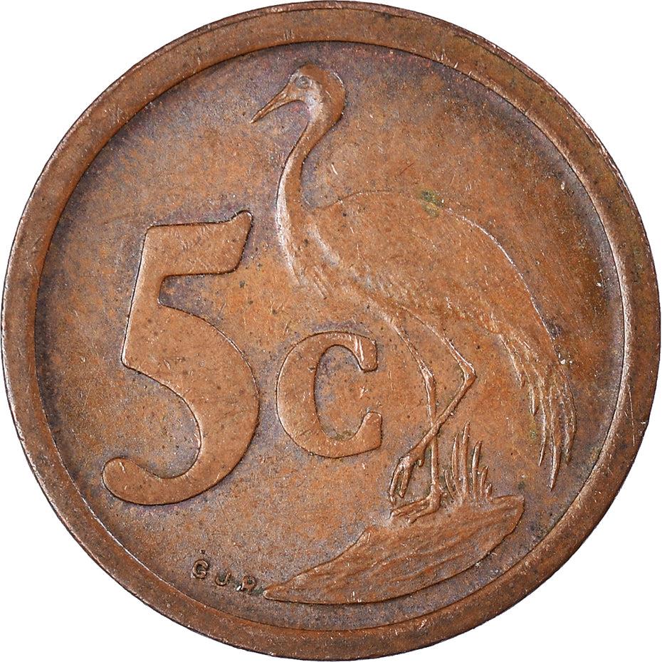 South Africa 5 Cents SOUTH AFRICA - SUID-AFRIKA Coin KM134 1990 - 1995