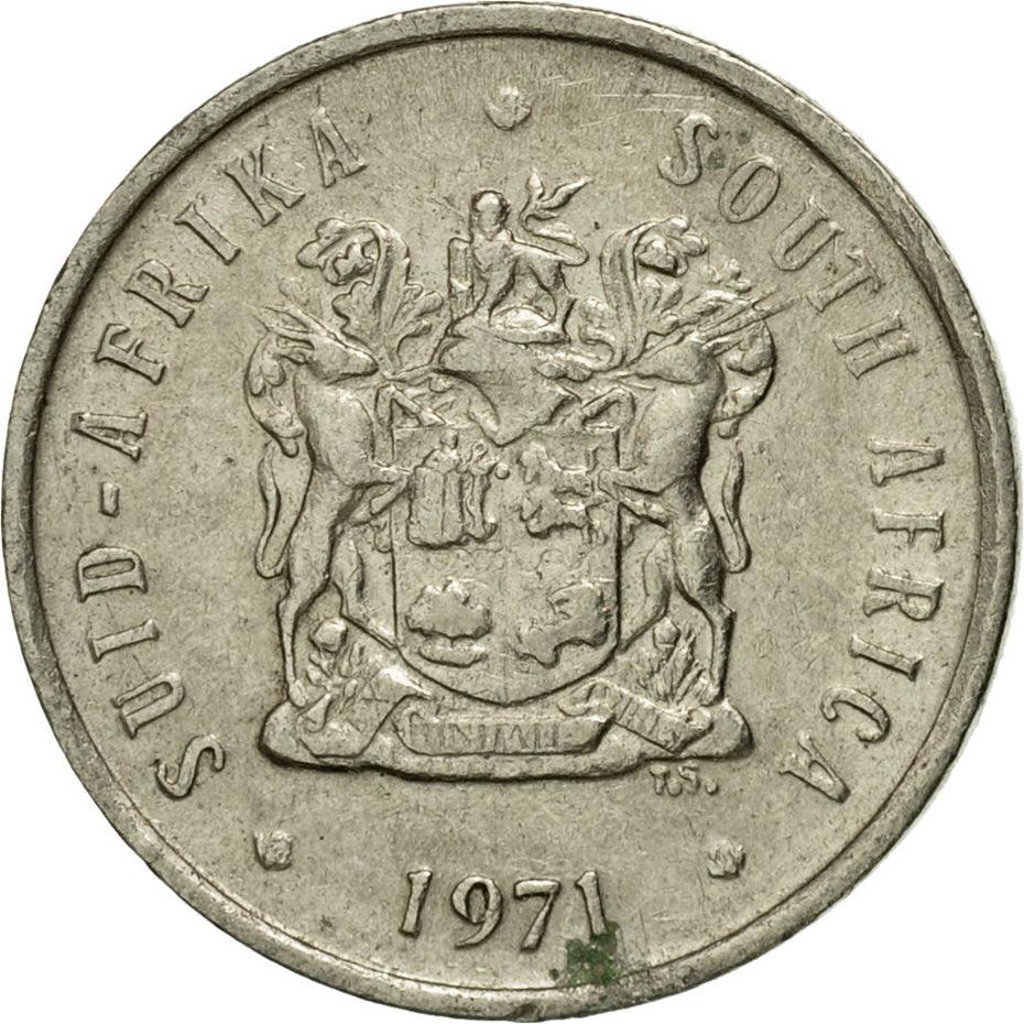 South Africa 5 Cents SUID-AFRIKA - SOUTH AFRICA Coin KM84 1970 - 1989