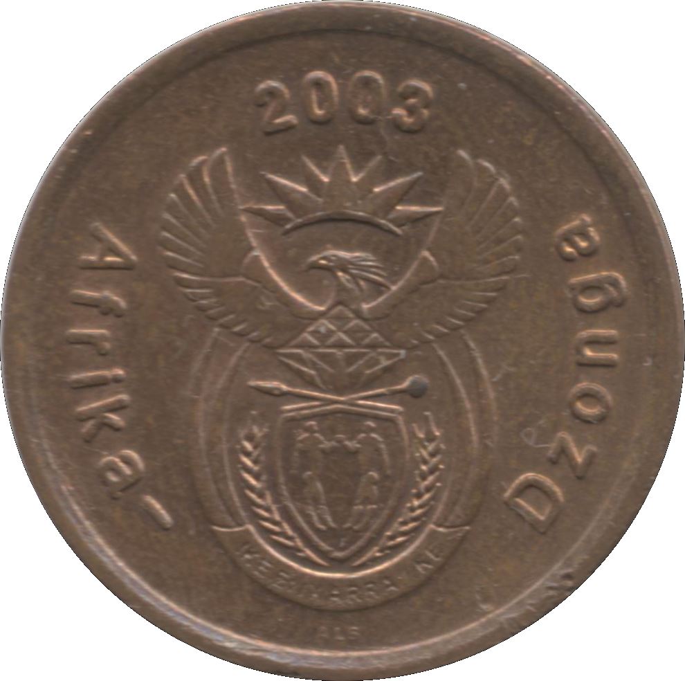 South Africa 5 Cents Tsonga Legend - Afrika-Dzonga Coin KM324 2003