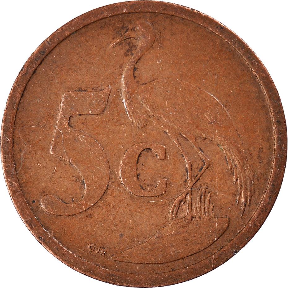 South Africa 5 Cents Tswana Legend - Aforika Borwa Coin KM291 2005